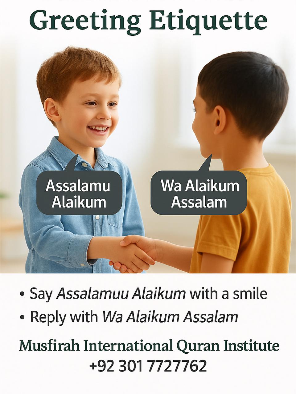Islamic Greeting Etiquette